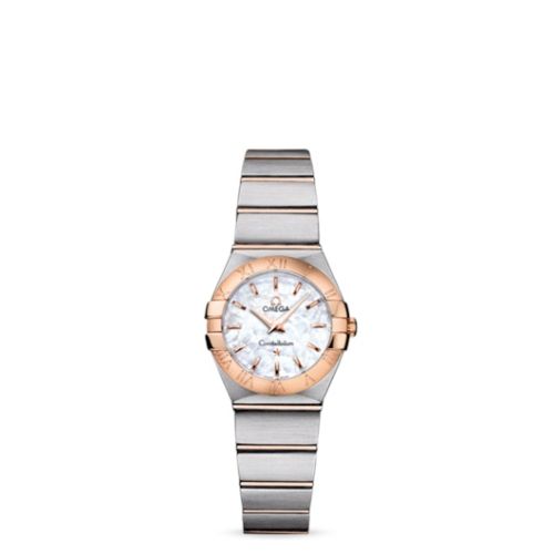 Omega Constellation Quartz 24 Brushed Stainless Steel / Red Gold / MOP